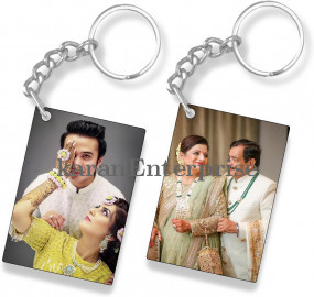 Plastic Rectengle Keychain