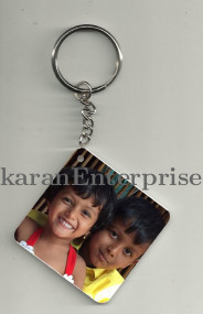 Plastic Squ. Keychain
