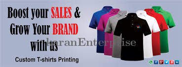 Collar T-shirts Sublimation Print